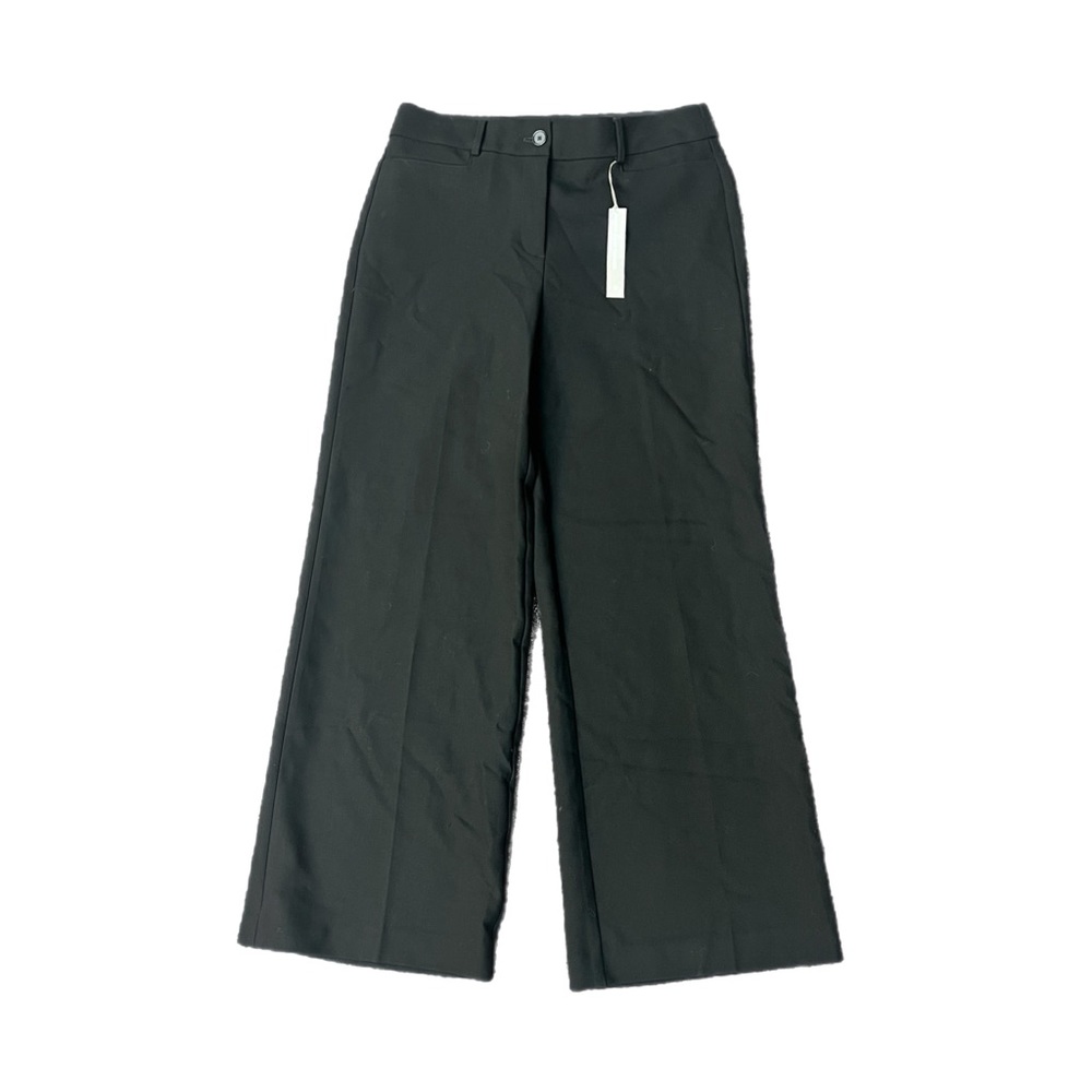 NWT Loft high Waist Trouser Black Pants Wide Leg Soze 10